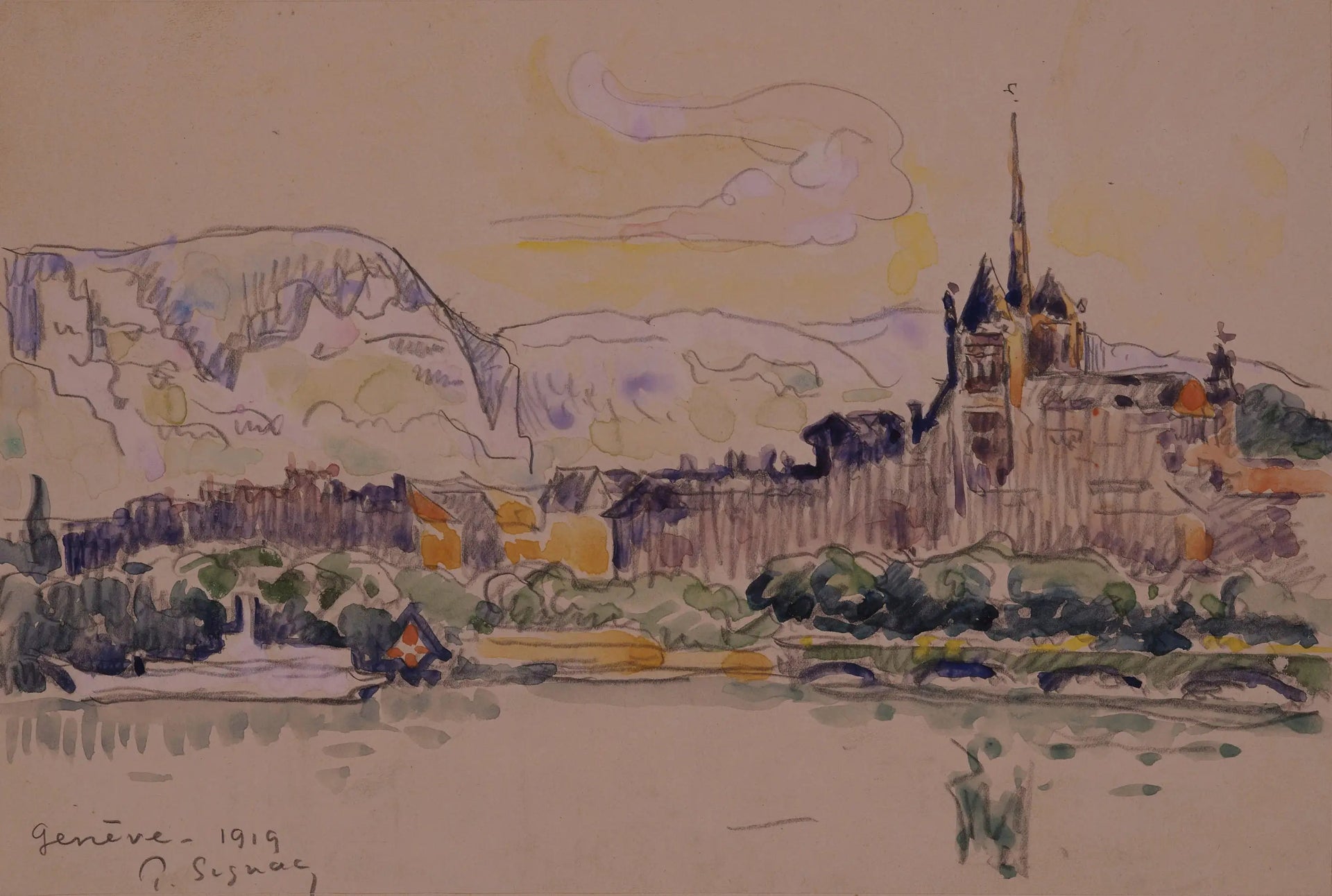 Genève - Paul Signac image 1 copie peinte à la main à l’huile