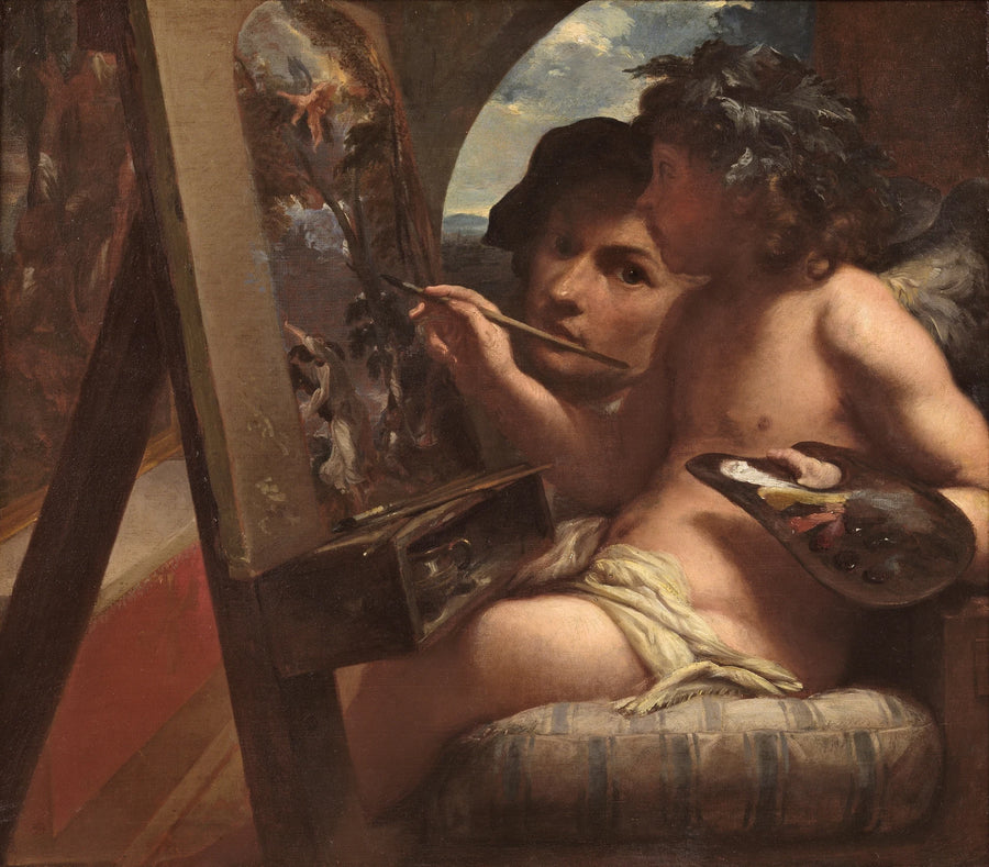 Le Génie de la peinture - Livio Mehus