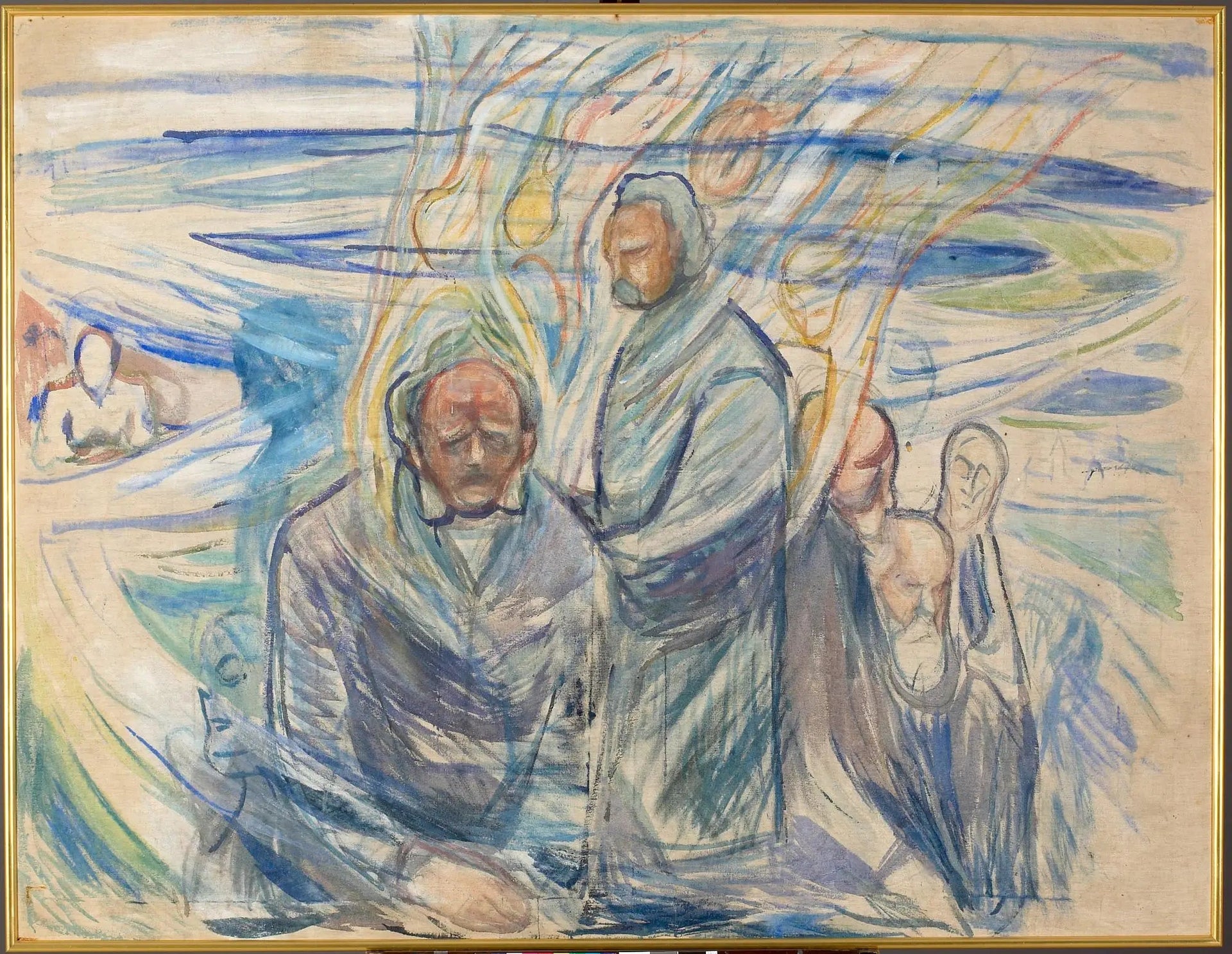 Génies : Ibsen, Nietzsche et Socrate - Edvard Munch image 1 copie de tableau peinte à la main
