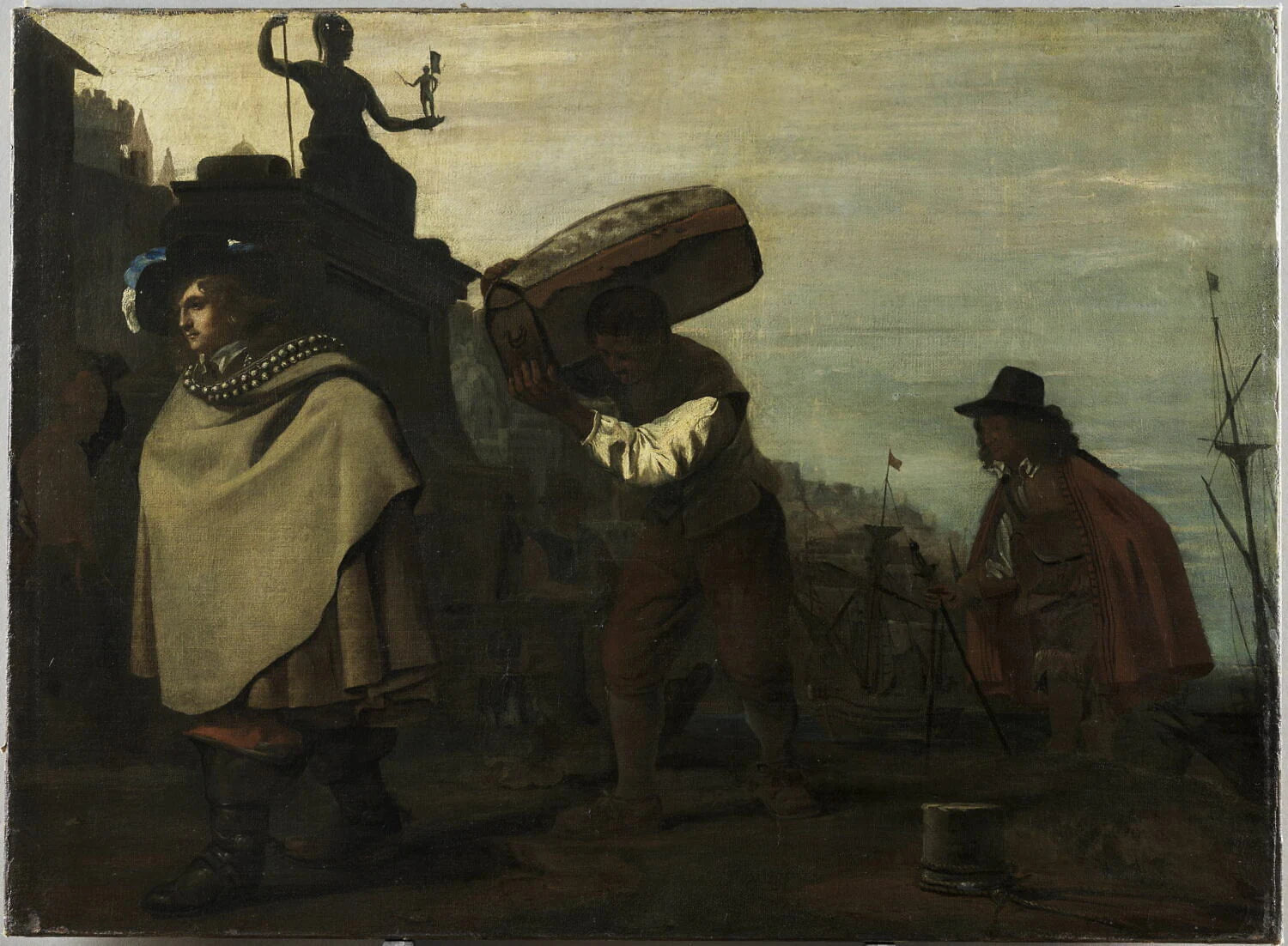 Gentilhomme arrivant dans un port méridional - Michael Sweerts