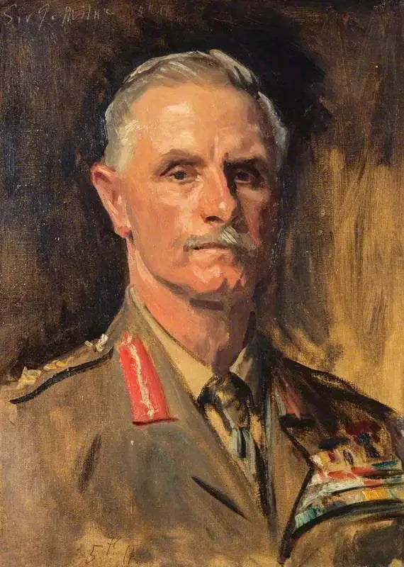 George Francis Milne, 1er baron Milne, 1866-1948. Maréchal (Étude pour un portrait dans Officiers généraux de la Première Guerre mondiale, 1914-1918) - John Singer Sargent image 1 reproduction d’œuvre d’art à l’huile