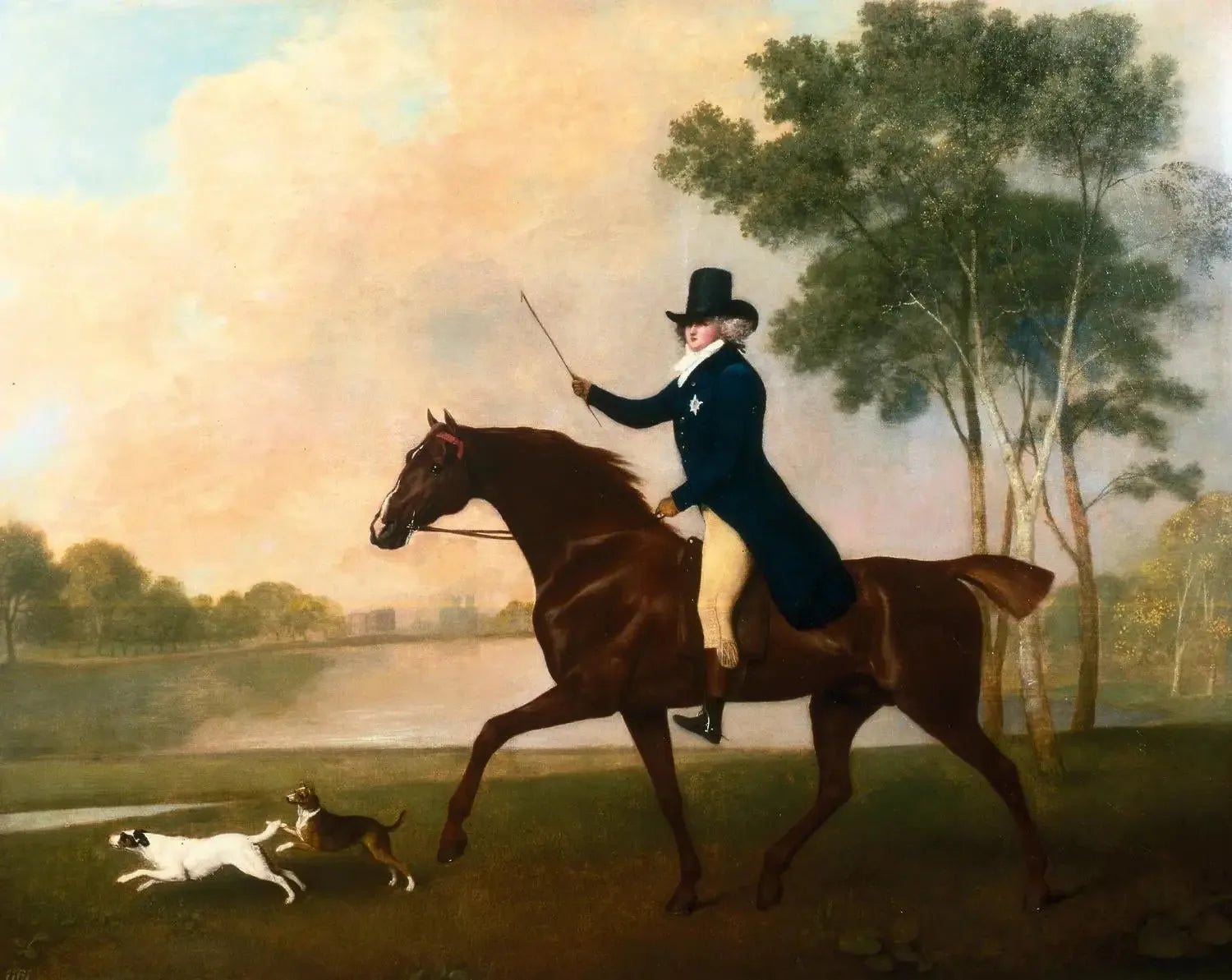 George IV (1762-1830), alors prince de Galles - George Stubbs image 1 tableau peint à l’huile sur toile