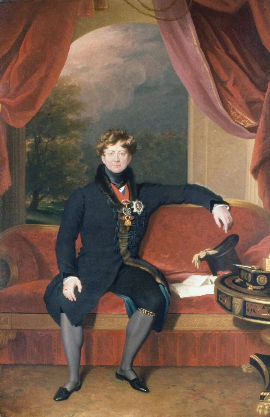 George IV (1762–1830), assis, en tenue du matin - Thomas Lawrence