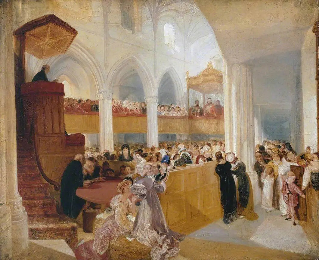 George IV at St Giles’s, Edinburgh - J. M. W. Turner image 1 reproduction réalisée par Alpha Reproduction