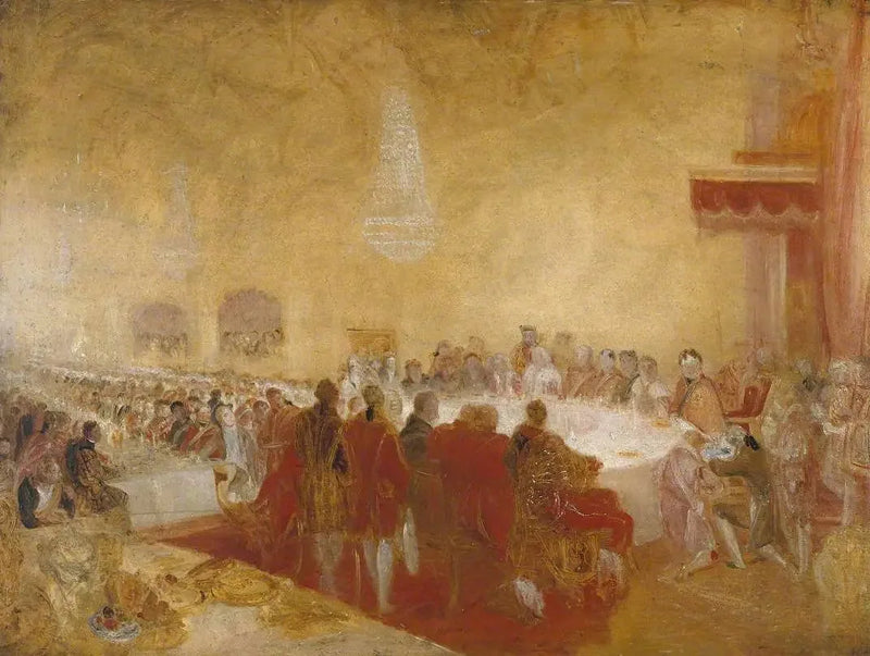 George IV at the Provost’s Banquet in the Parliament House, Edinburgh - J. M. W. Turner