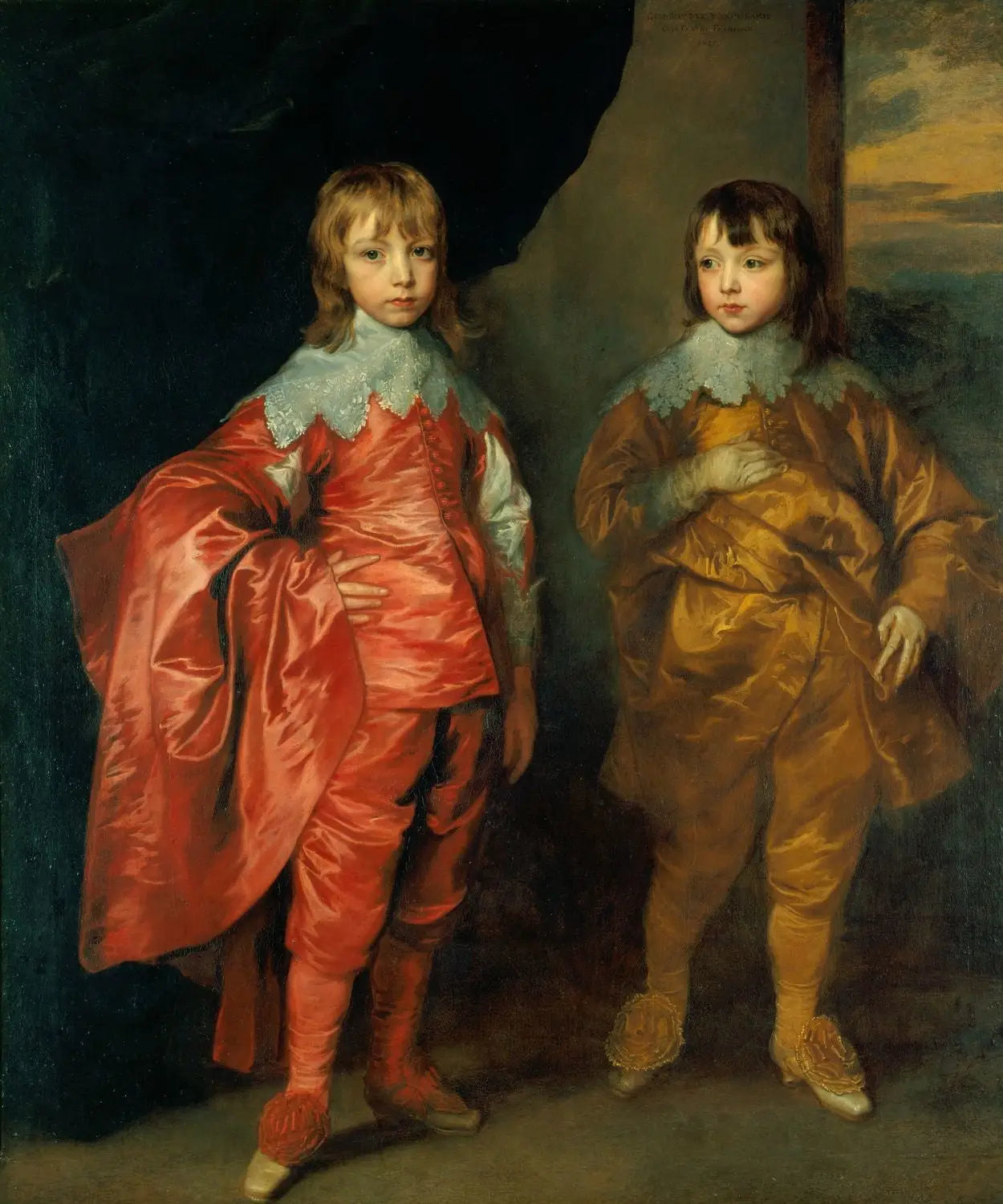 George Villiers, 2e duc de Buckingham, et Lord Francis Villiers - Antoine van Dyck image 1 reproduction d’œuvre d’art à l’huile