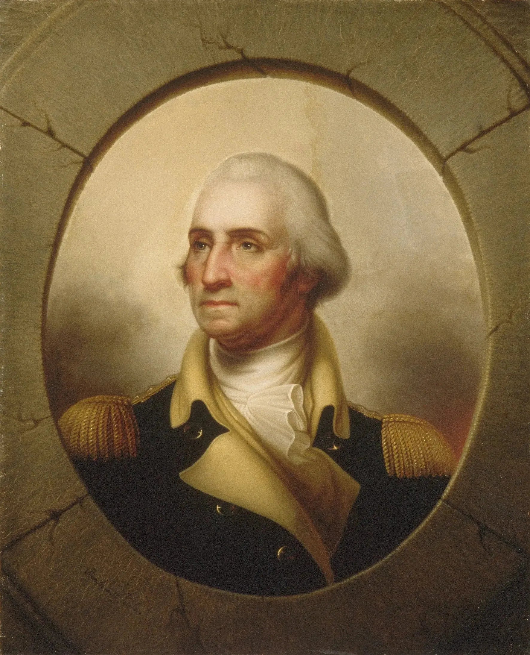 George Washington - Rembrandt Peale image 1 copie peinte à la main à l’huile