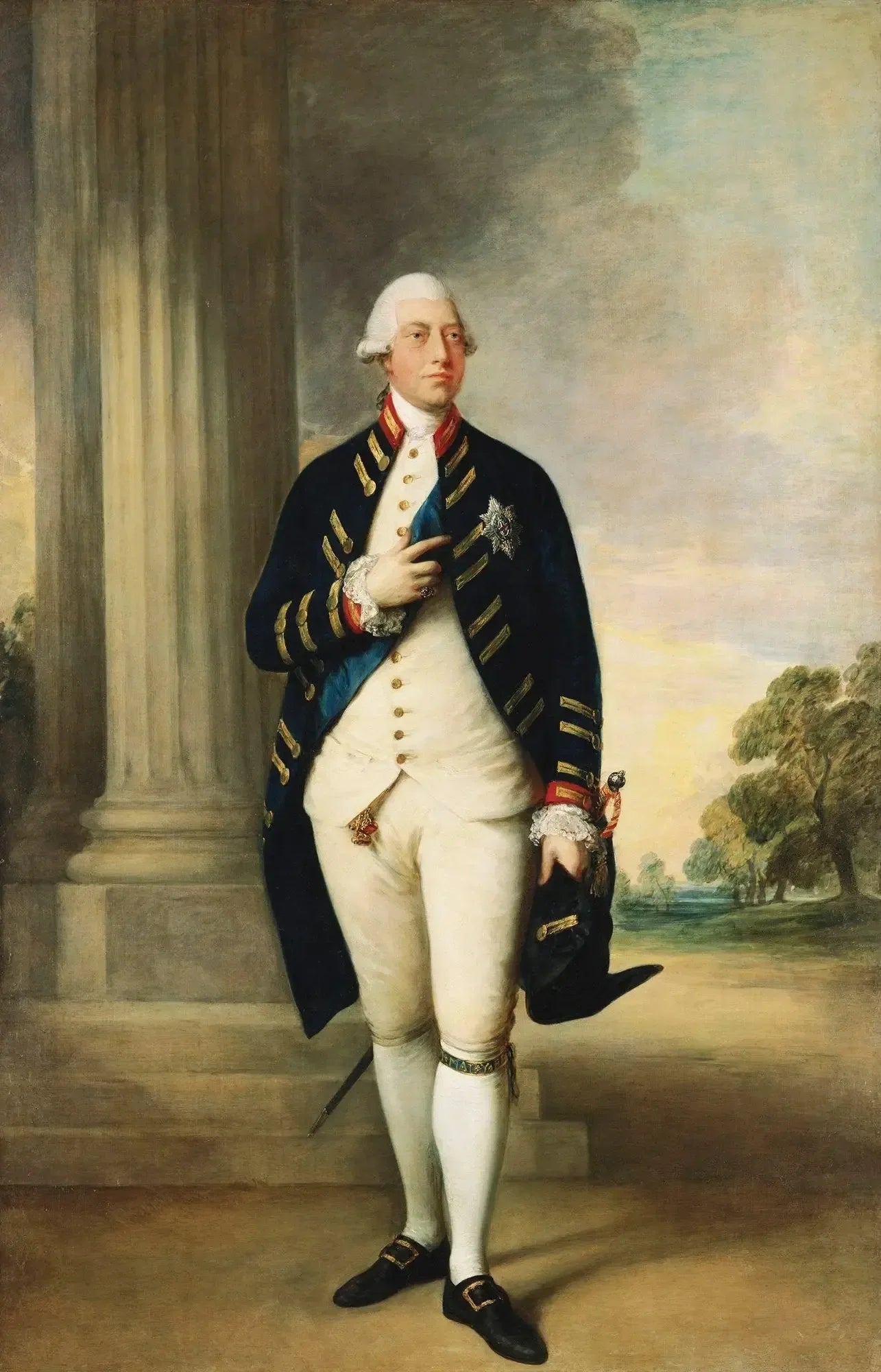 Georges III (1738-1820) - Thomas Gainsborough image 1 copie de tableau peinte à la main