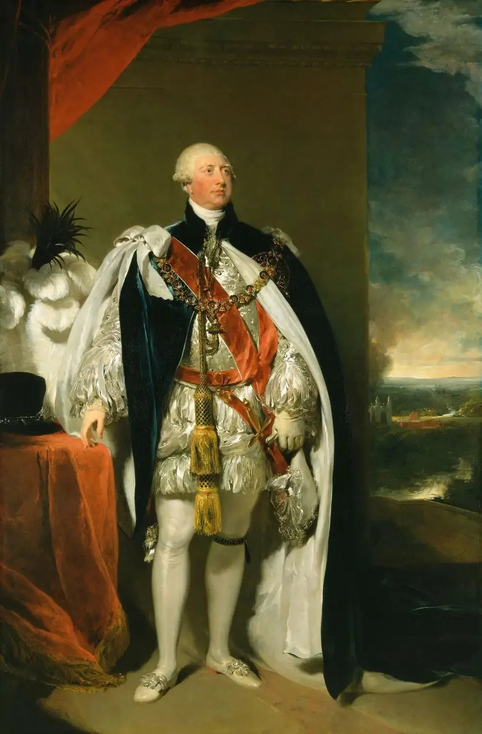 Georges III (1738-1820) - Thomas Lawrence image 1 tableau peint à l’huile sur toile