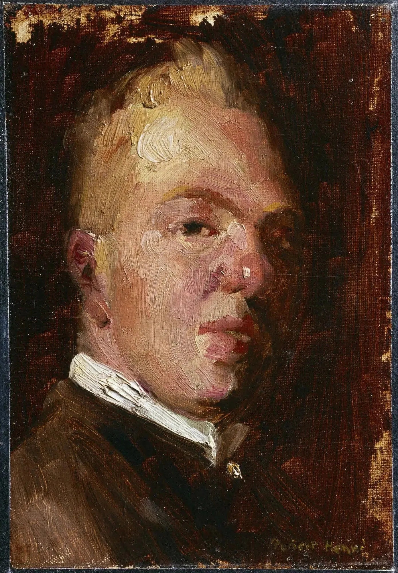 Georges Luks - Robert Henri image 1 reproduction de peinture à l’huile