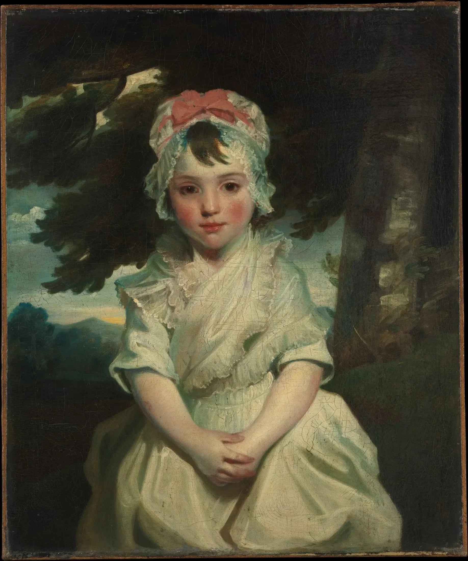 Georgiana Augusta Frederica Elliott (1782–1813), future Lady Charles Bentinck - Joshua Reynolds image 1 reproduction de peinture à l’huile