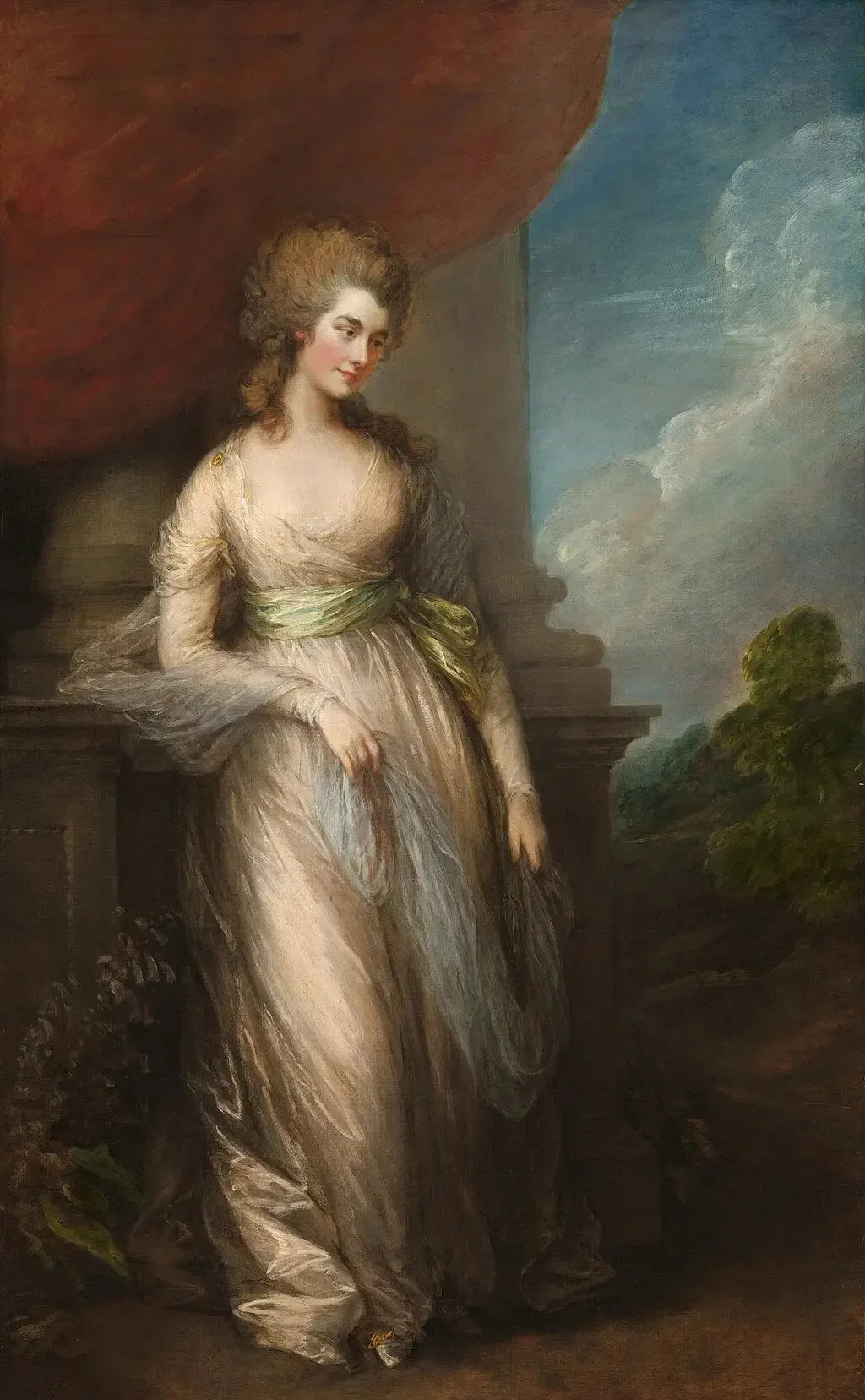 Georgiana, duchesse de Devonshire - Thomas Gainsborough image 1 tableau peint à l’huile sur toile