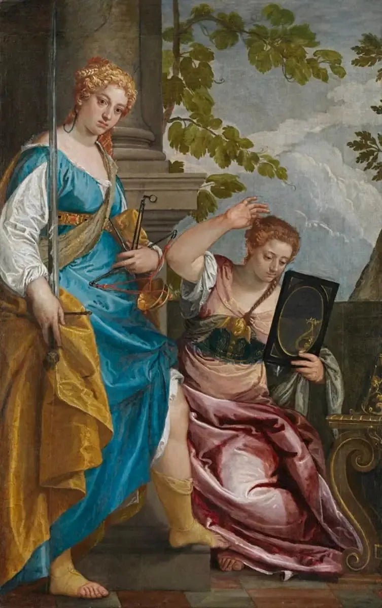 Gerechtigkeit und Klugheit - Paul Véronèse image 1 reproduction d’œuvre d’art à l’huile