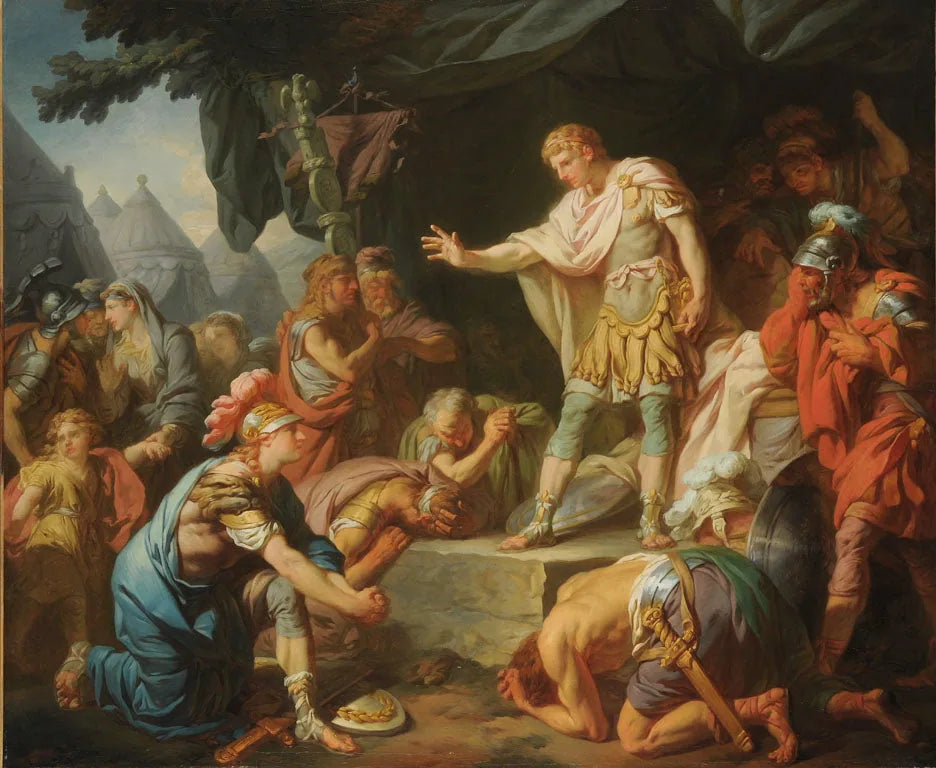 Germanicus apaise la sédition dans son camp - François-André Vincent image 1 reproduction artisanale de tableau
