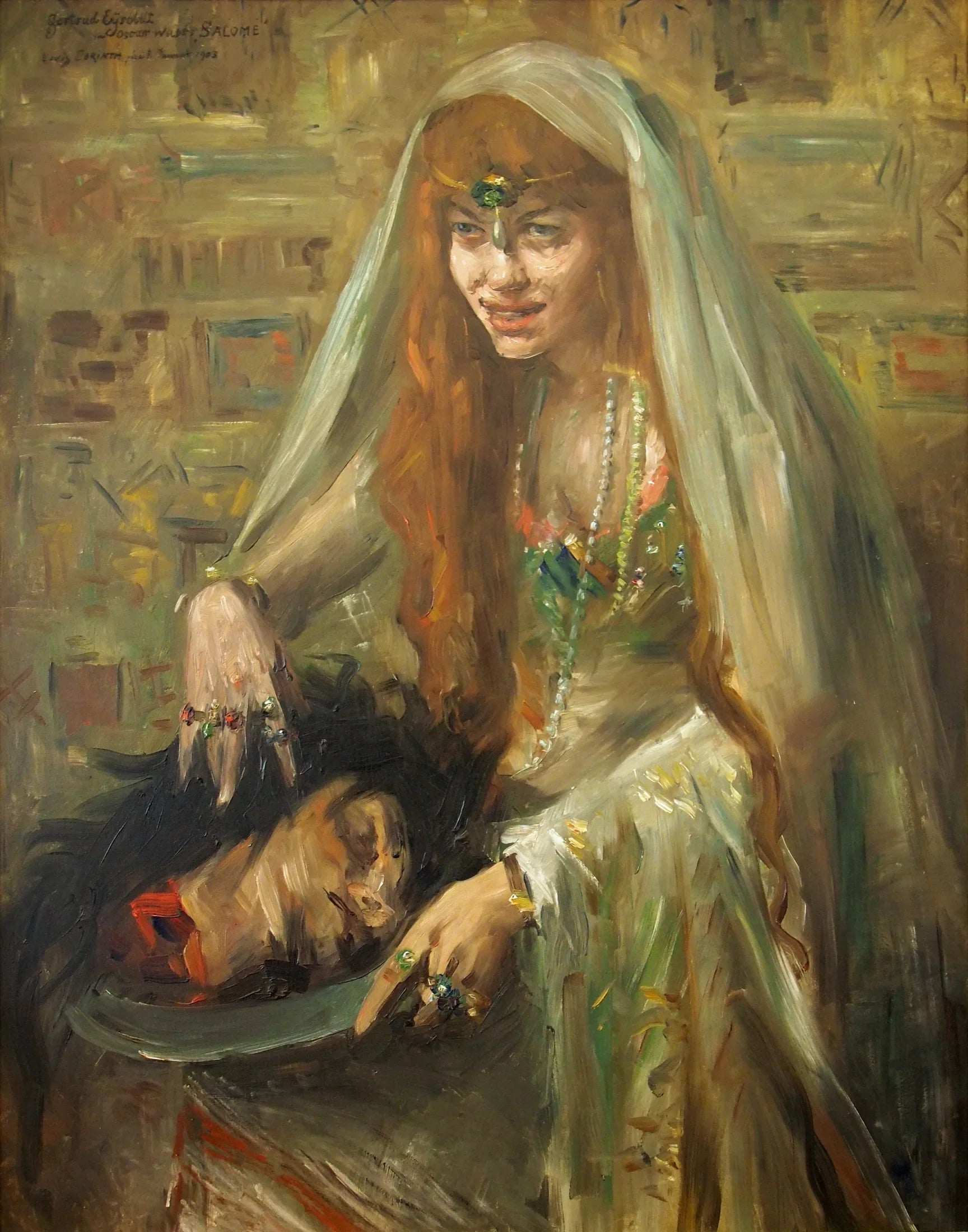 Gertrud Eysoldt als Salome - Lovis Corinth image 1 reproduction artisanale de tableau