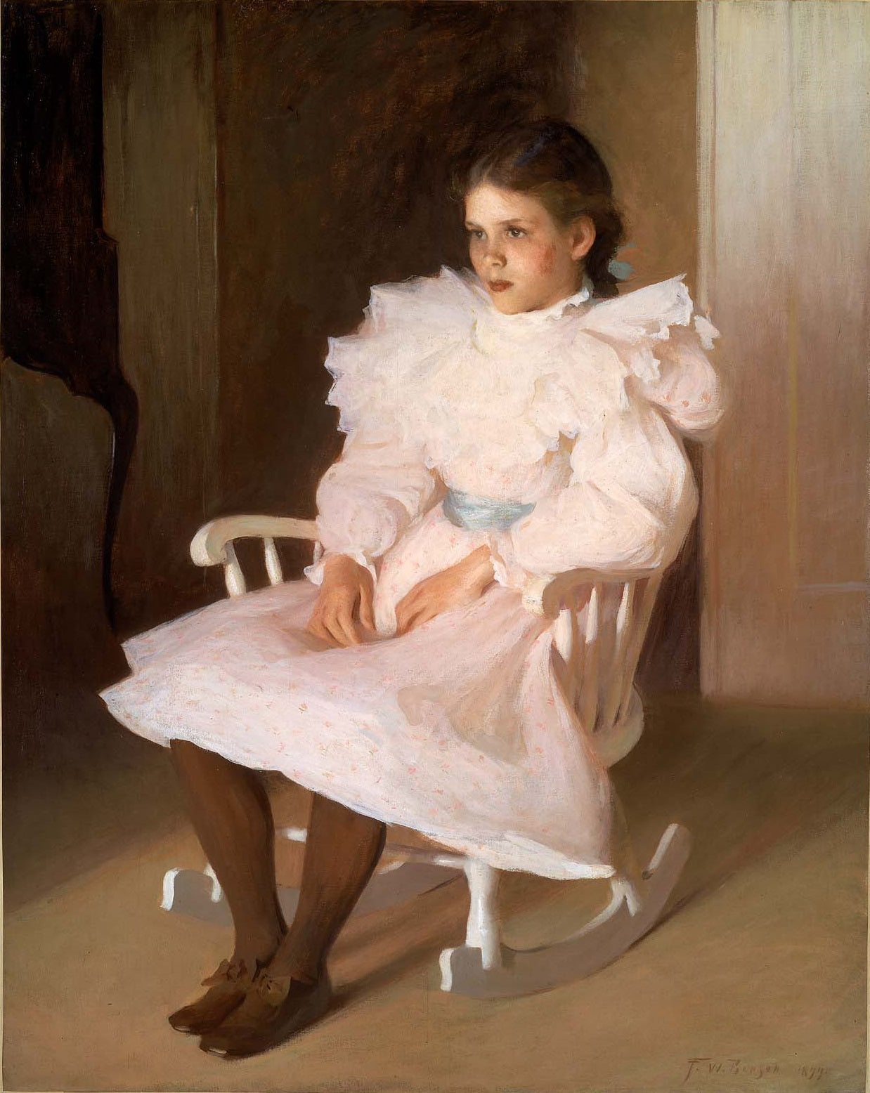 Gertrude - Frank Weston Benson image 1 copie de tableau peinte à la main