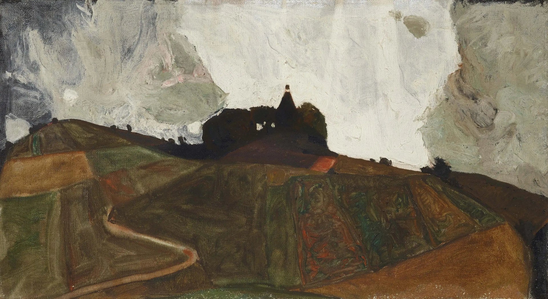 Gewitterberg - Egon Schiele image 1 reproduction de peinture à l’huile