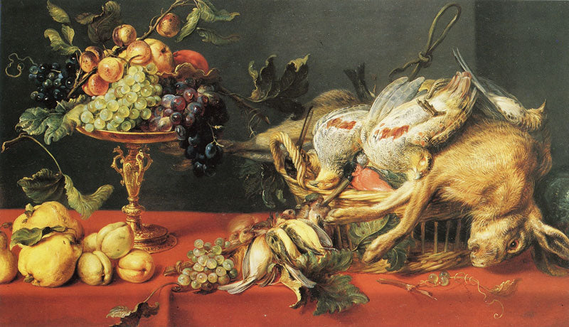 Gibier et fruits sur une table - Frans Snyders image 1 copie peinte à la main à l’huile