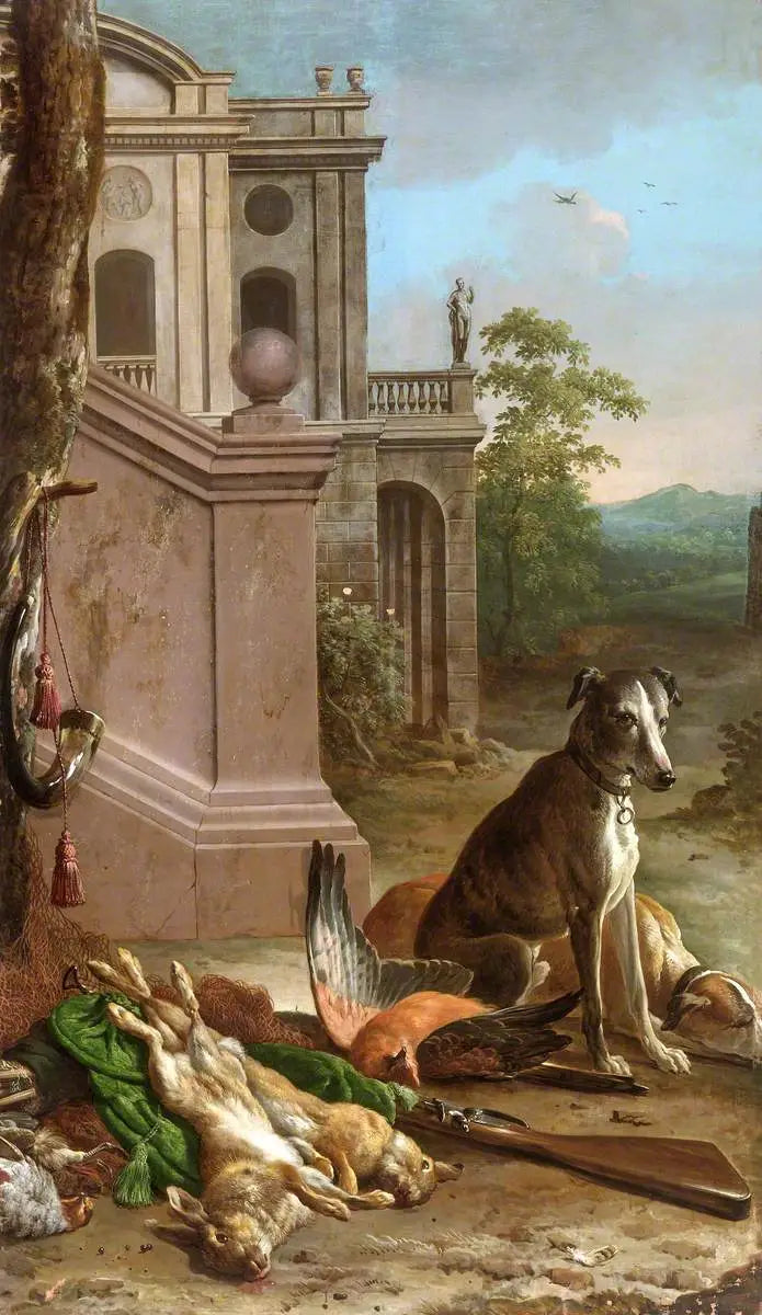 Gibier mort dans un paysage - Melchior de Hondecoeter image 1 copie de tableau peinte à la main