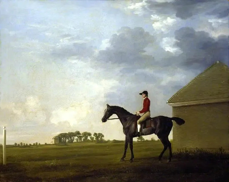 Gimcrack, avec John Pratt, sur Newmarket Heath - George Stubbs image 1 reproduction d’œuvre d’art à l’huile