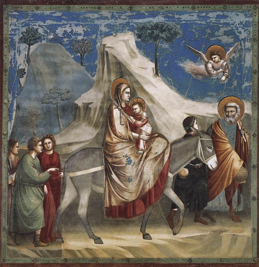 La Fuite en Égypte - Giotto di Bondone