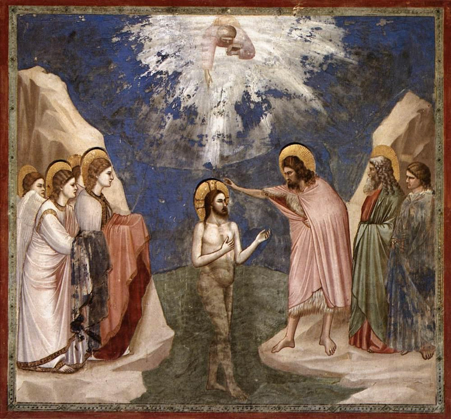 Le Baptême du Christ - Giotto di Bondone