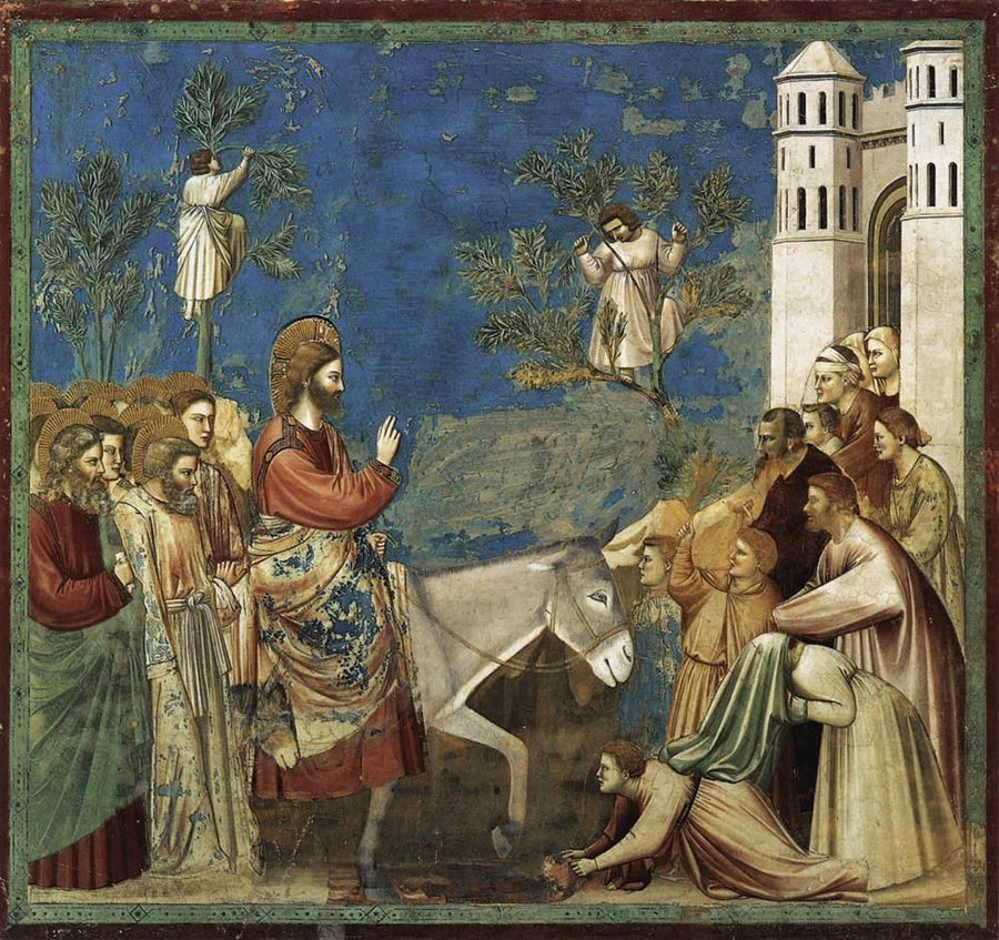 Entrée du Christ à Jérusalem - Giotto di Bondone