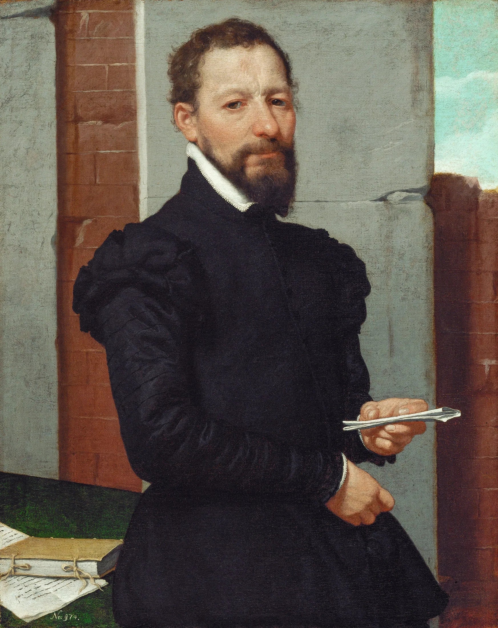 Giovan Pietro Maffeis (?) (1533-1603) - Giovanni Battista Moroni image 1 copie de tableau peinte à la main