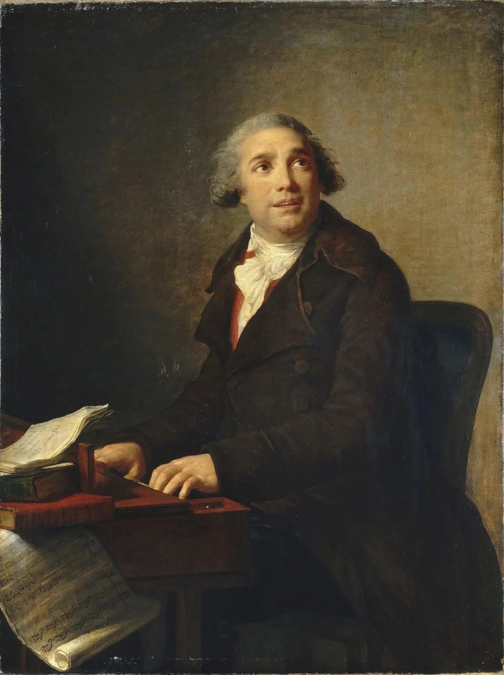 Giovanni Paisiello (1741-1816), compositeur - Élisabeth Vigée Le Brun image 1 reproduction de peinture à l’huile