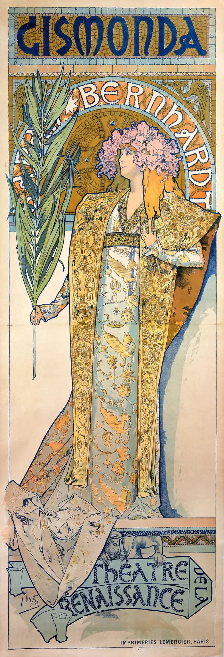 Gismonda - Alphonse Mucha image 1 copie de tableau peinte à la main
