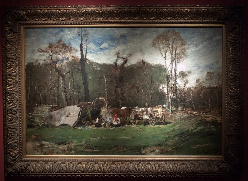 Gitans à la lisière de la forêt - Mihály Munkácsy