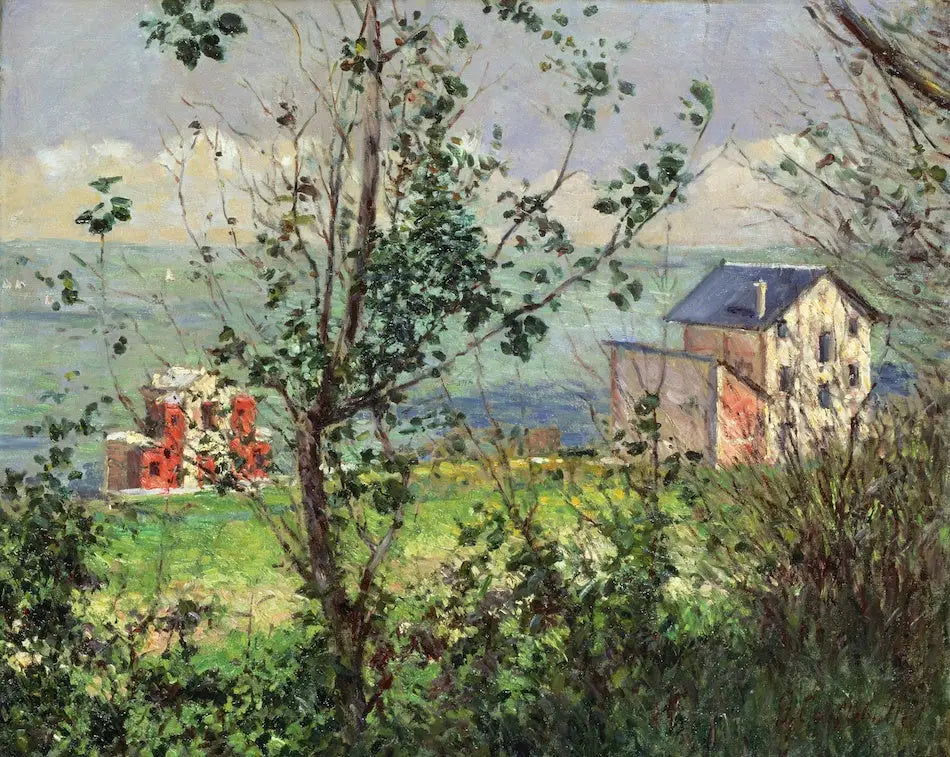 Gîte à Trouville - Gustave Caillebotte image 1 copie peinte à la main à l’huile