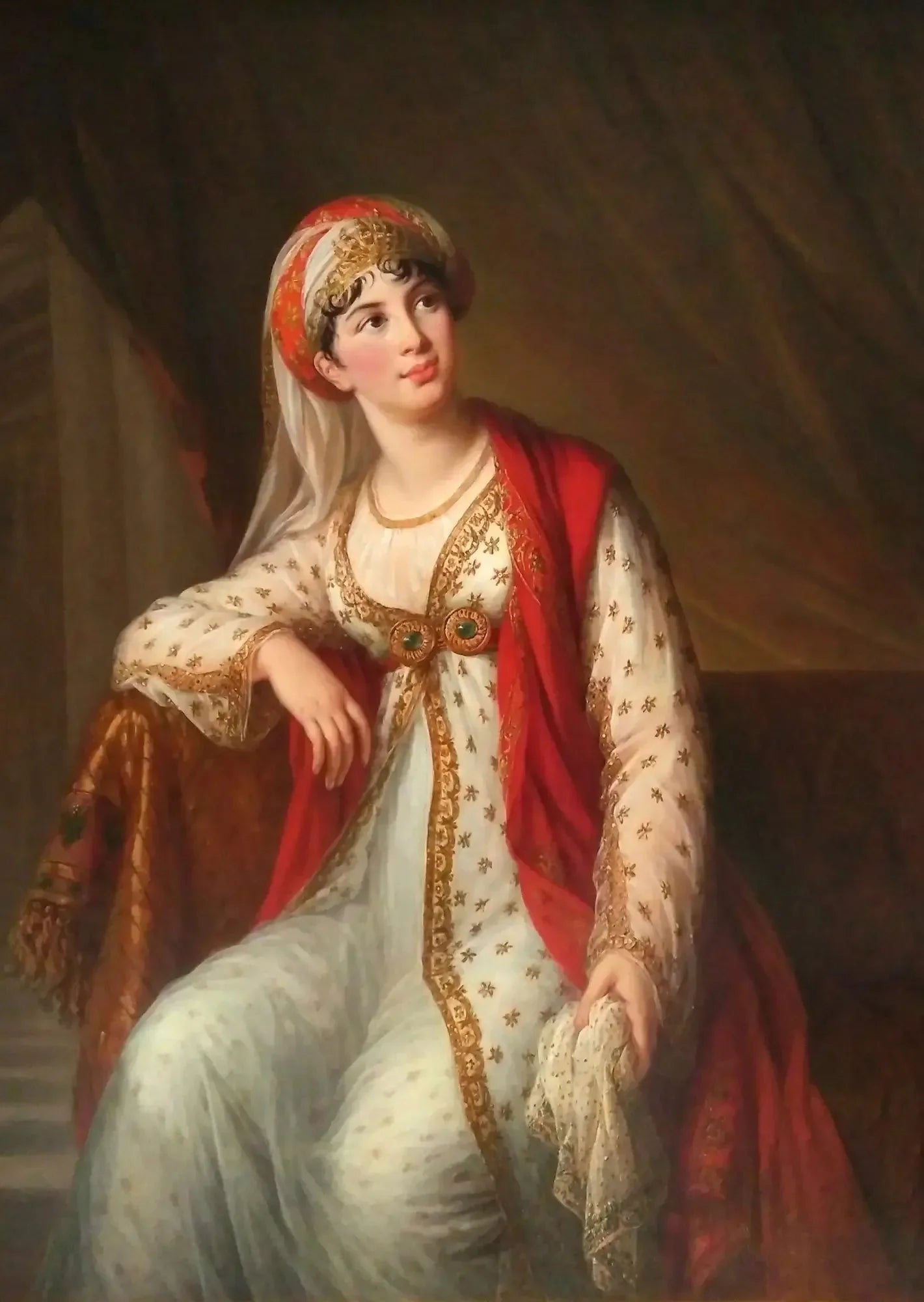 Giuseppina Grassini dans le rôle de Zaïre - Élisabeth Vigée Le Brun image 1 reproduction artisanale de tableau