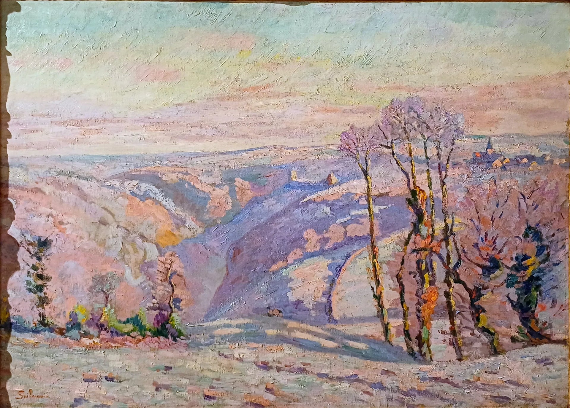 Givre à Crozant - Armand Guillaumin image 1 reproduction d’œuvre d’art à l’huile
