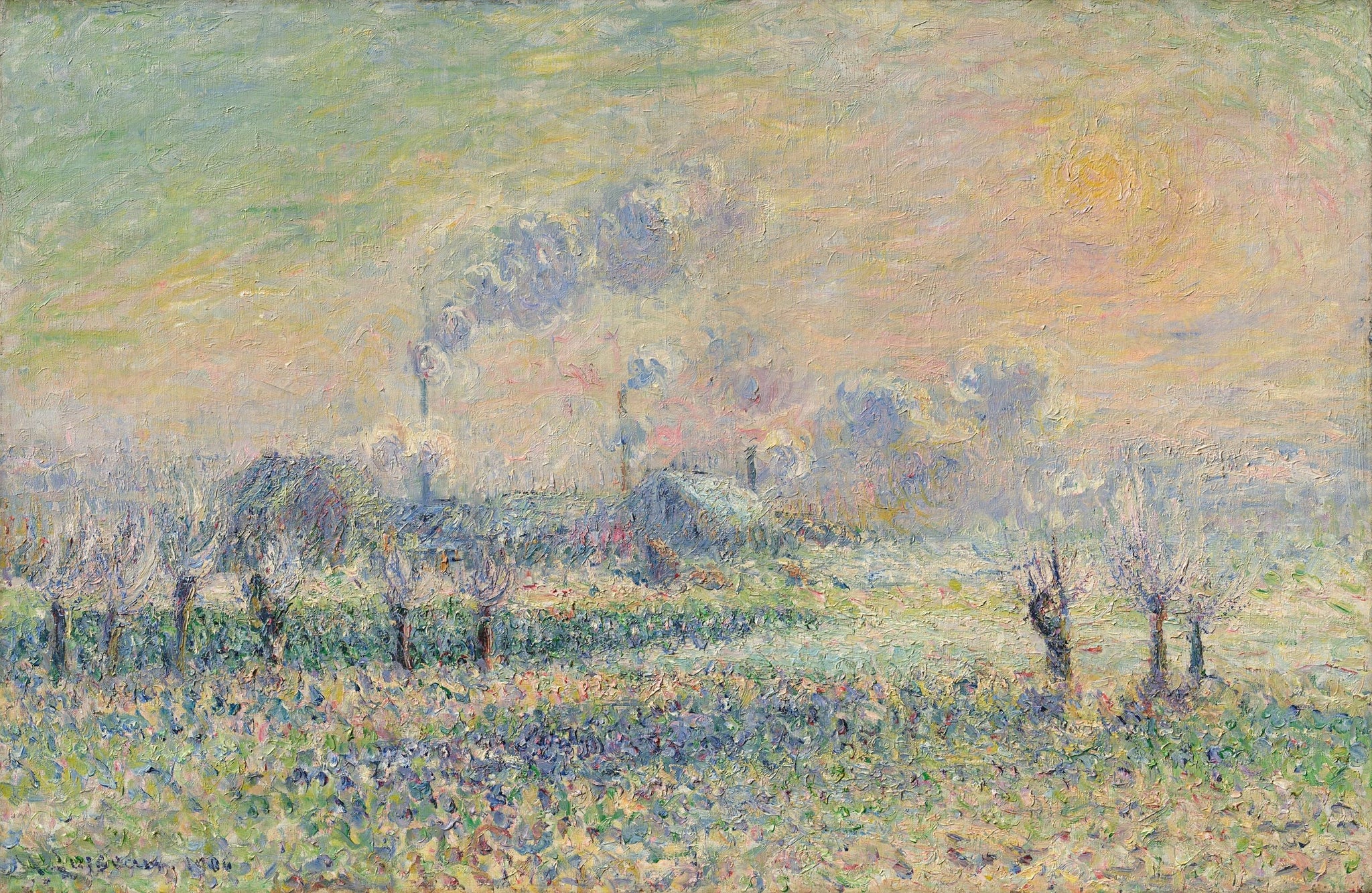 Givre à Pontoise - Gustave Loiseau image 1 tableau peint à l’huile sur toile