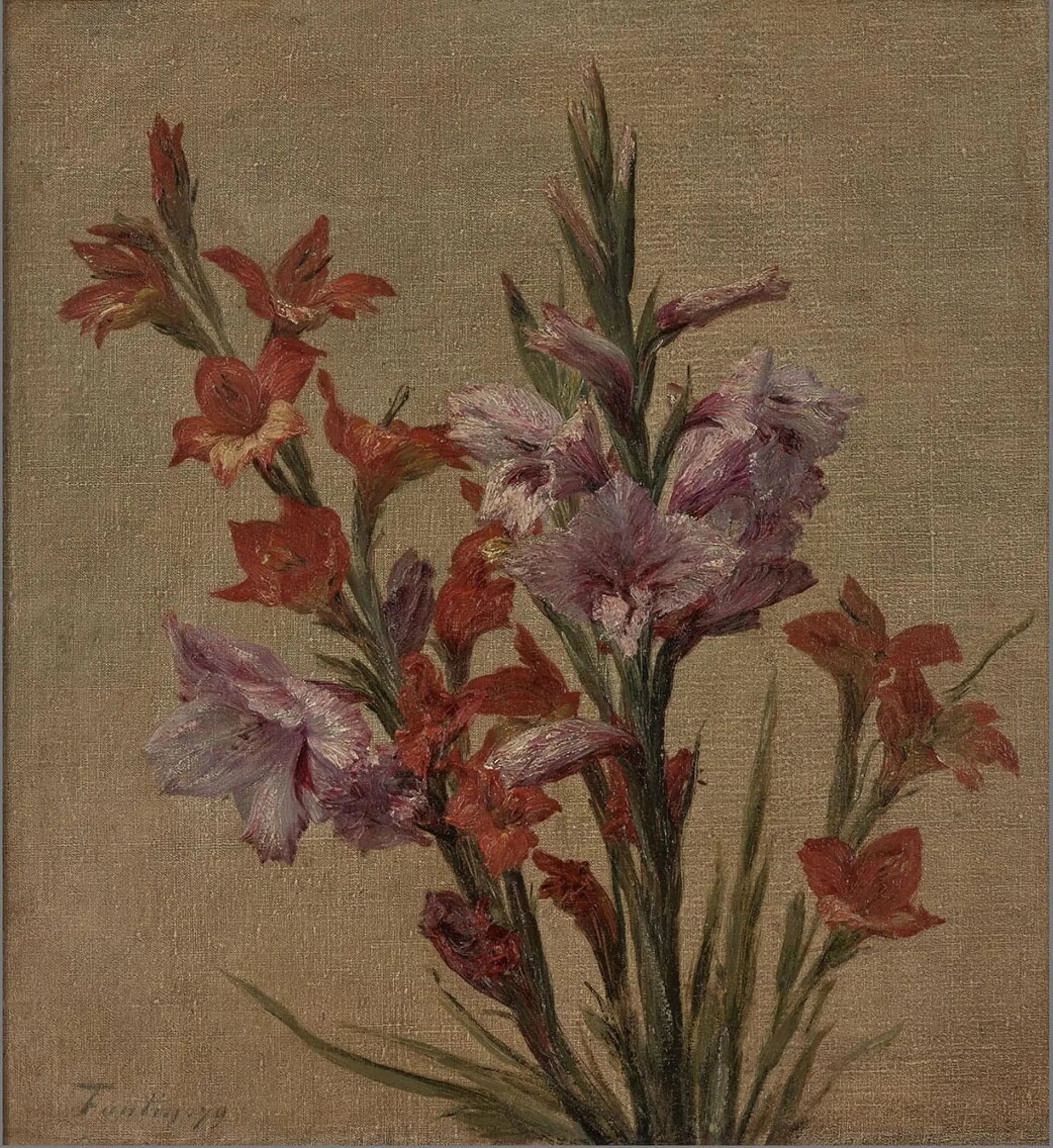 Glaïeuls - Henri Fantin-Latour image 1 reproduction d’œuvre d’art à l’huile