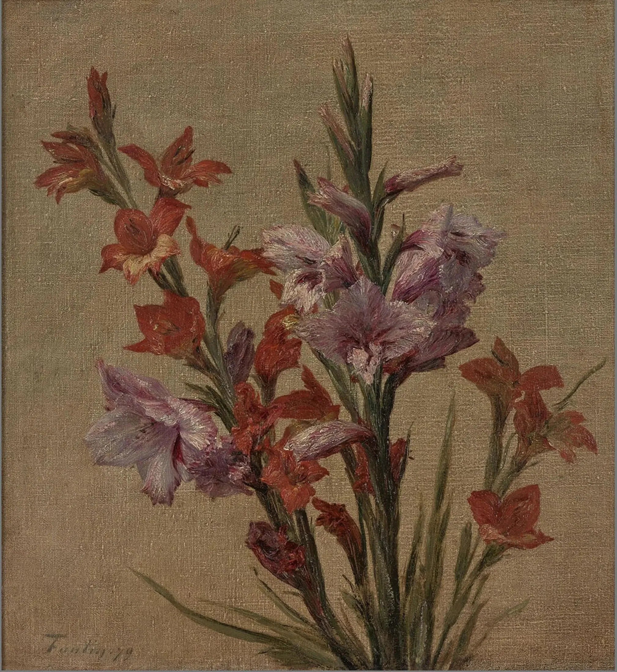 Glaïeuls - Henri Fantin-Latour image 1 reproduction d’œuvre d’art à l’huile