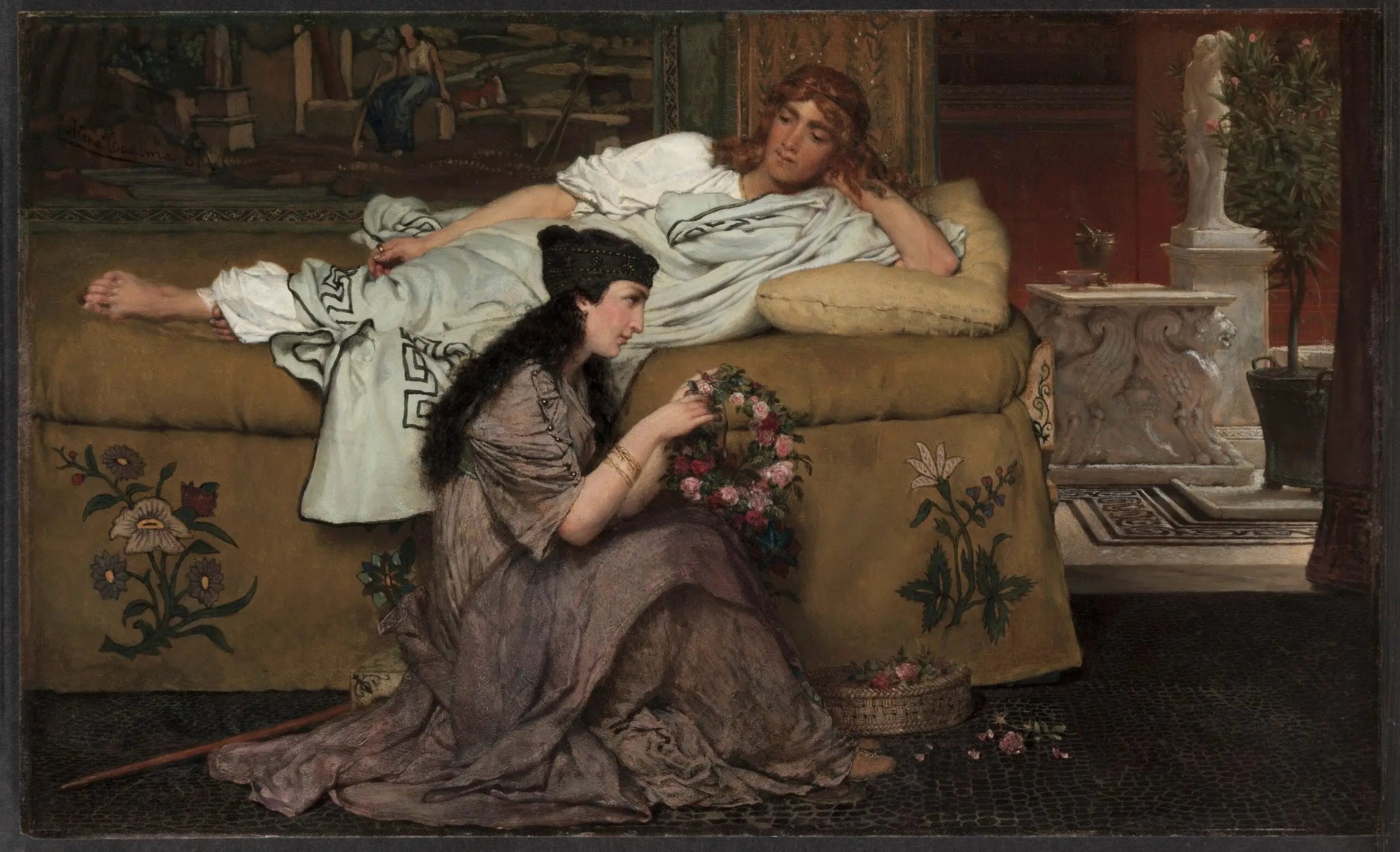 Glaucus et Nydia - Lawrence Alma-Tadema image 1 reproduction de peinture à l’huile