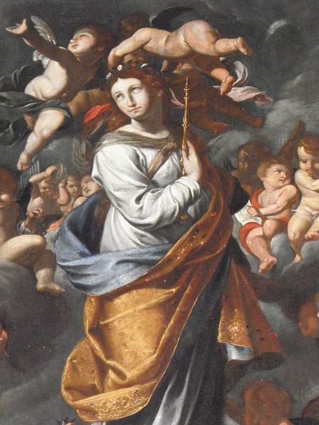 gloire d'une sainte - Giovanni Battista Salvi image 1 copie de tableau peinte à la main