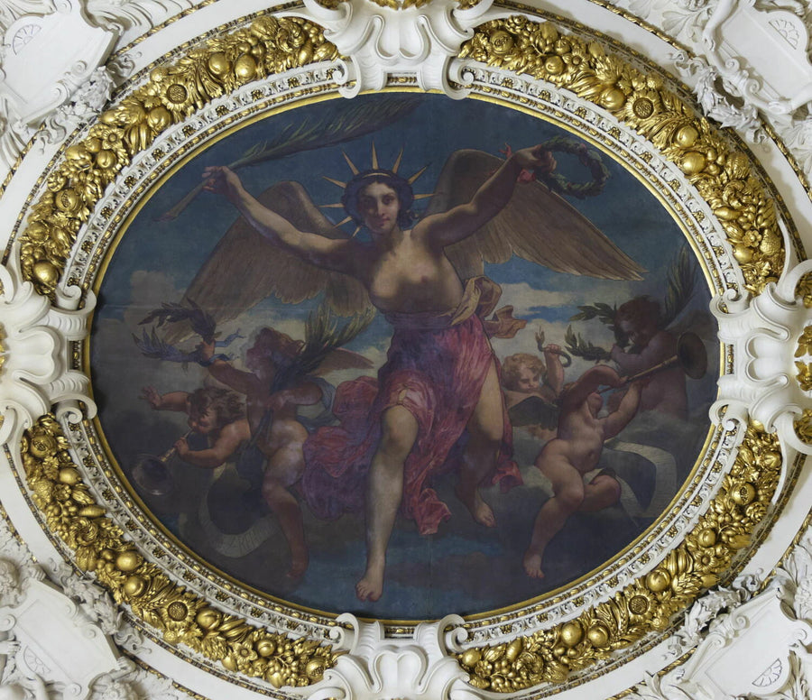 La Gloire distribuant des palmes et des couronnes - Charles-Louis Müller