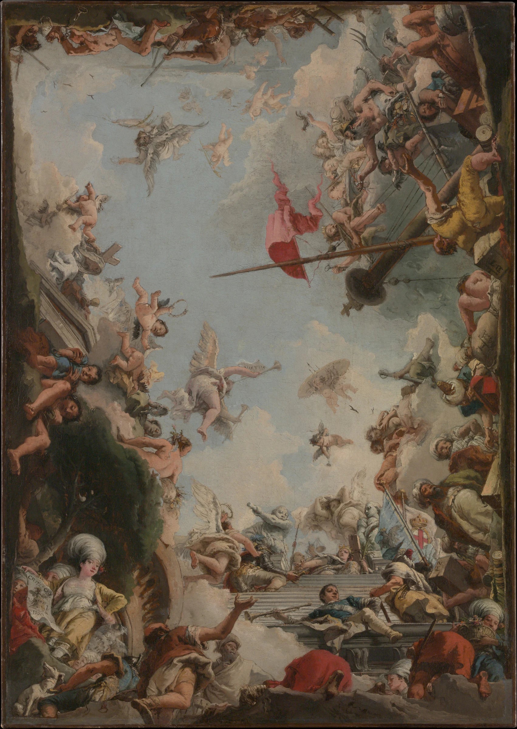 La glorification de la famille Giustiniani - Giovanni Domenico Tiepolo