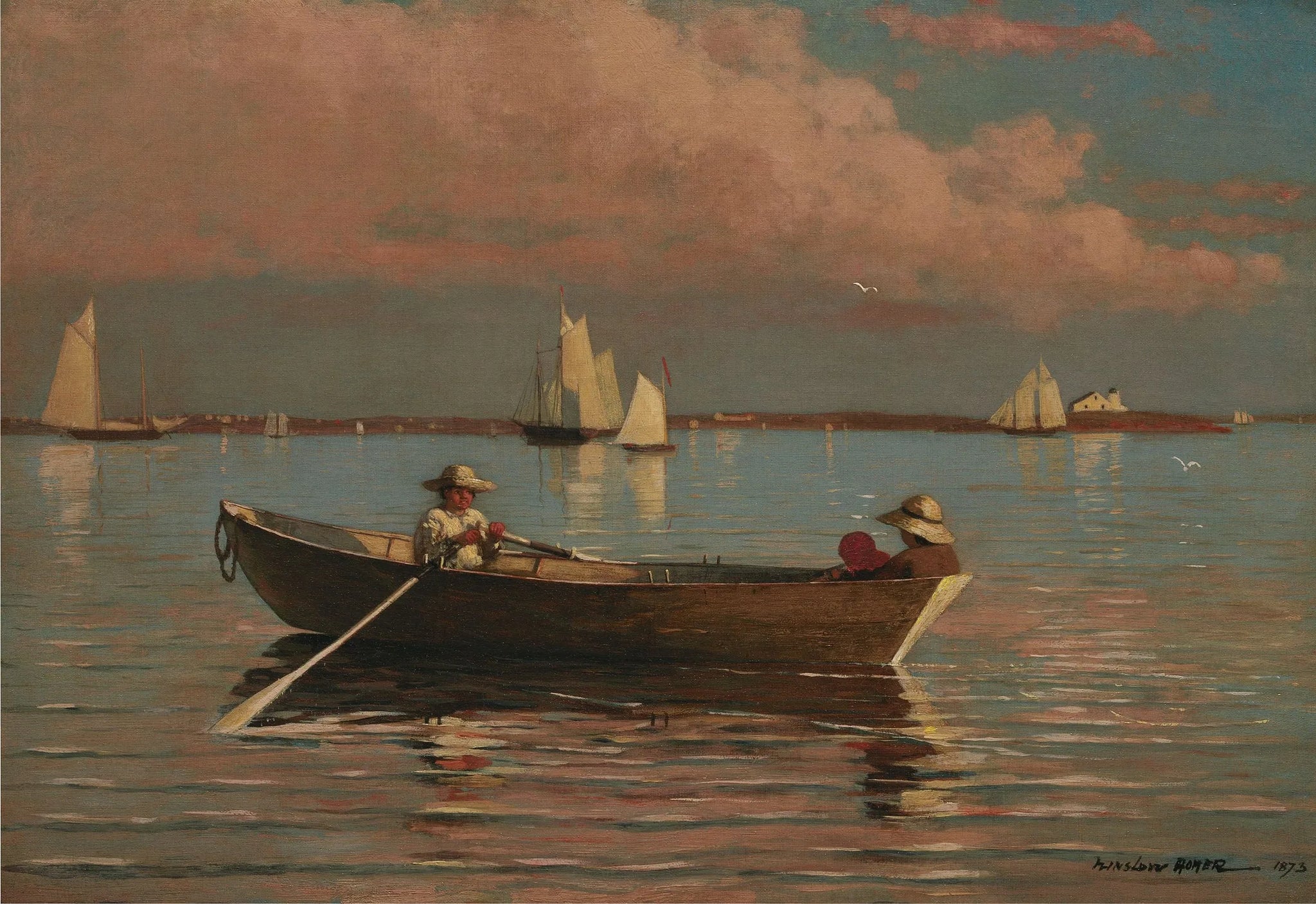 Gloucester Harbor - Winslow Homer image 1 reproduction artisanale de tableau