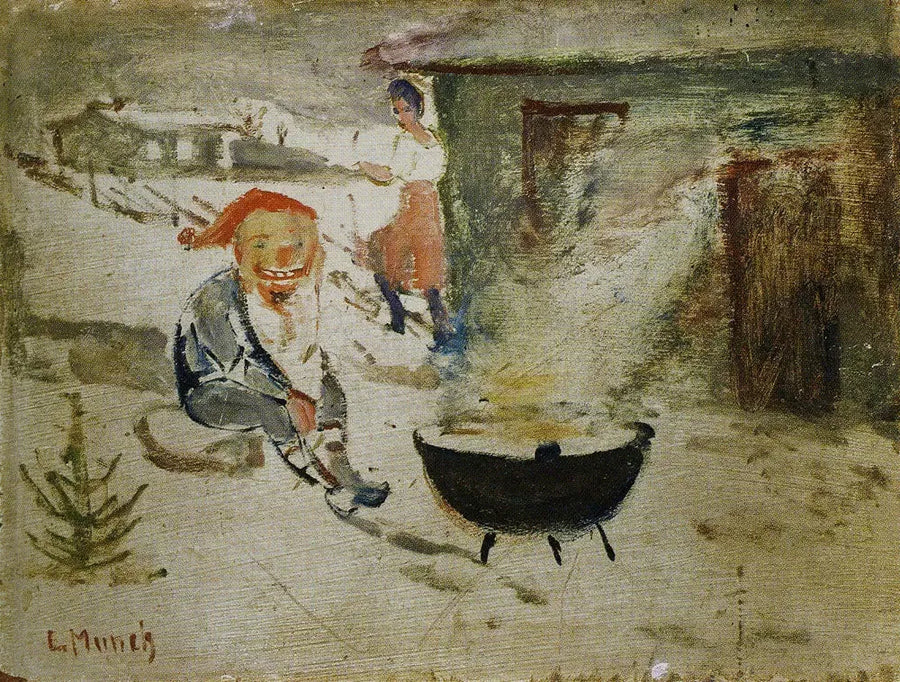Gobelin au porridge de Noël - Edvard Munch