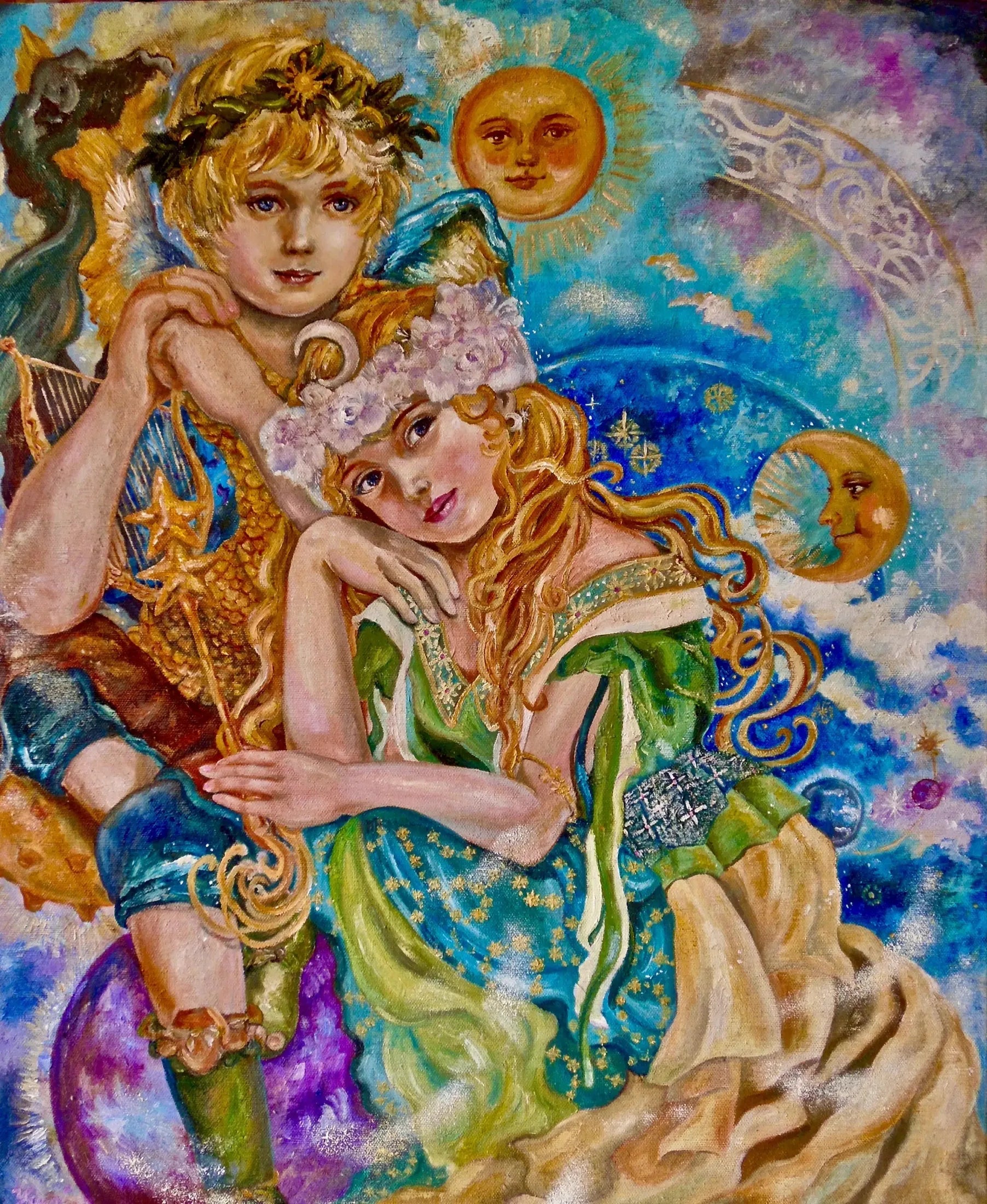 Goddess of angels and the moon - Yumi Sugai image 1 reproduction réalisée par Alpha Reproduction