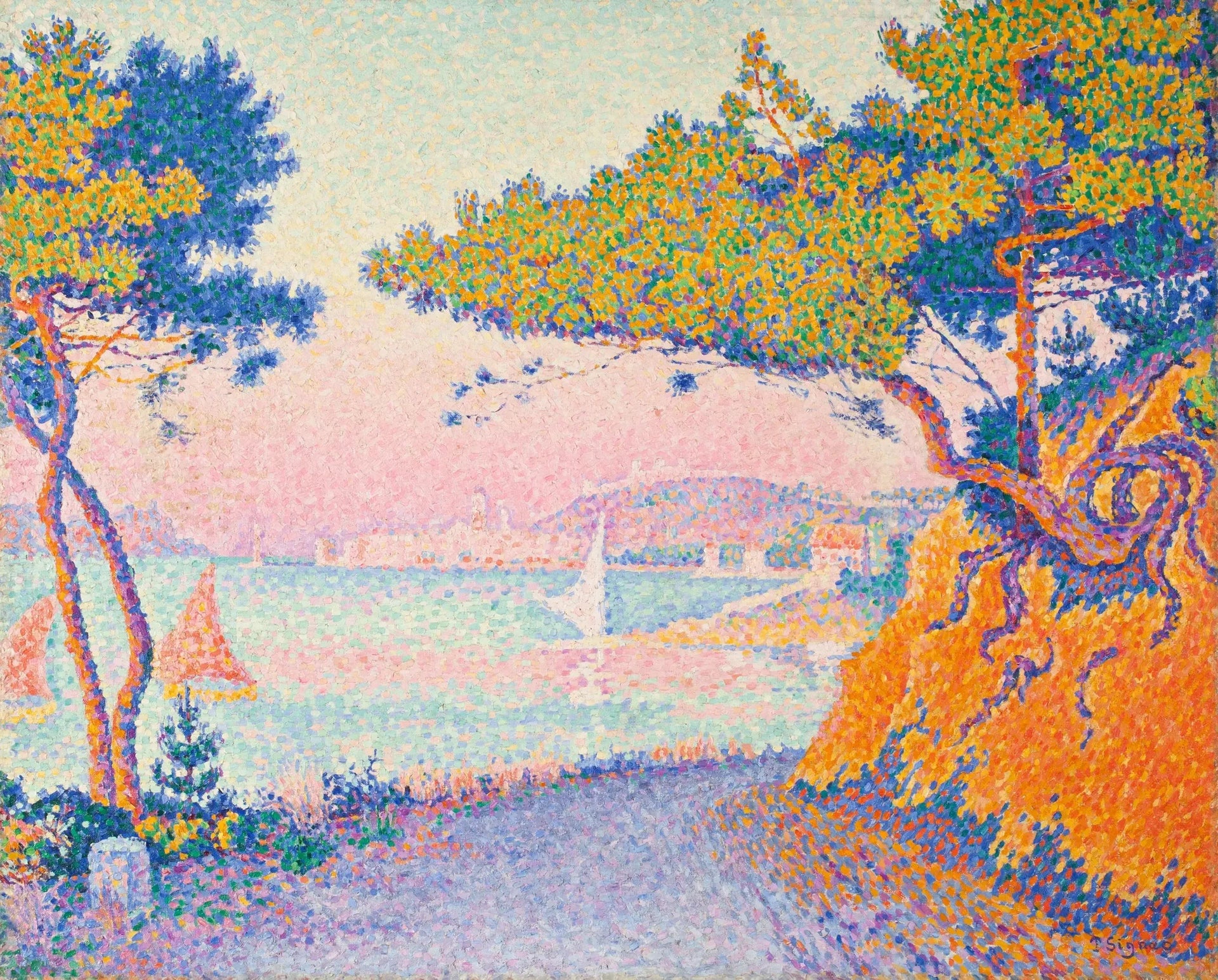 Golfe Juan - Paul Signac image 1 reproduction réalisée par Alpha Reproduction