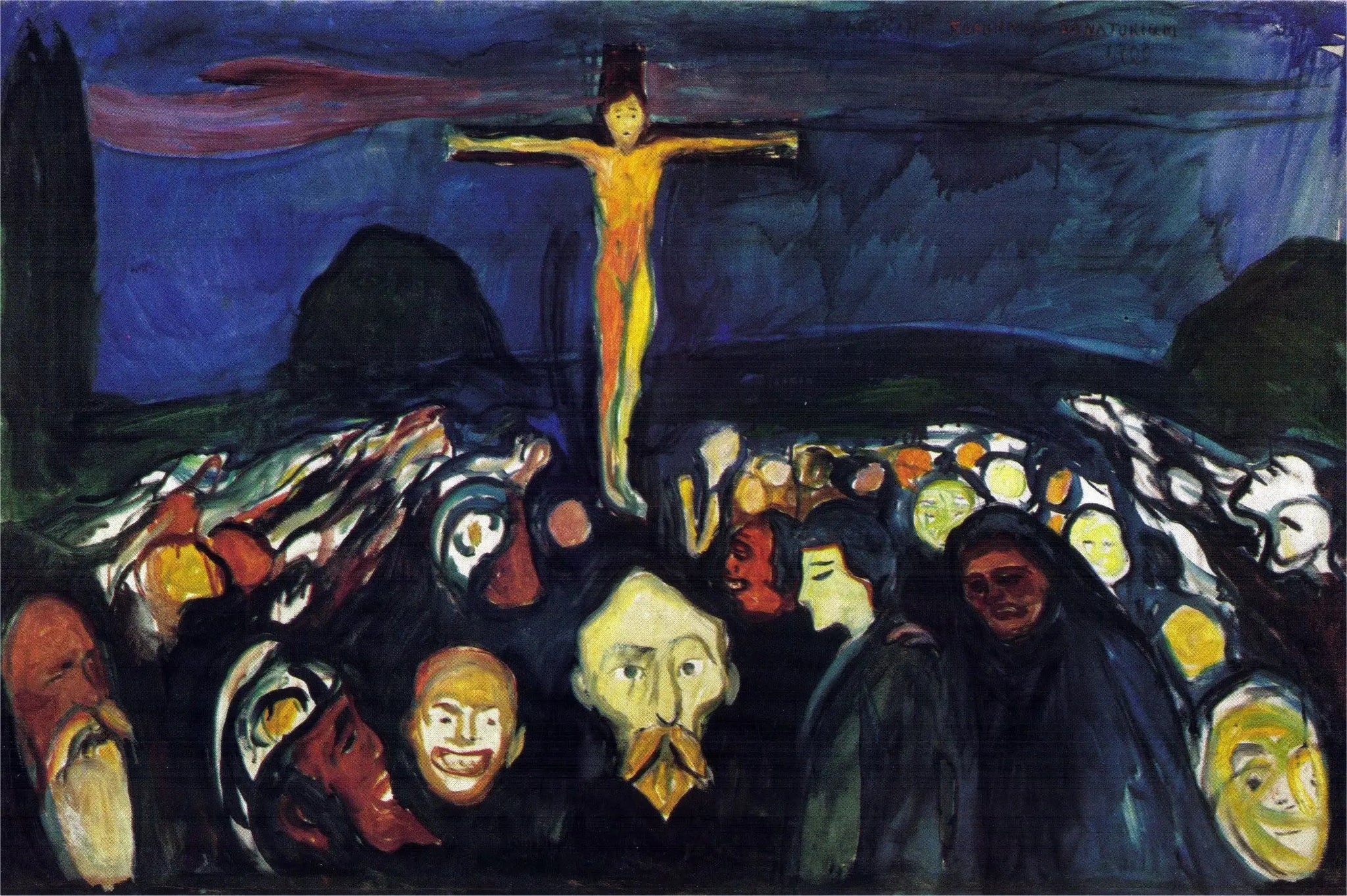 Golgotha - Edvard Munch image 1 reproduction artisanale de tableau