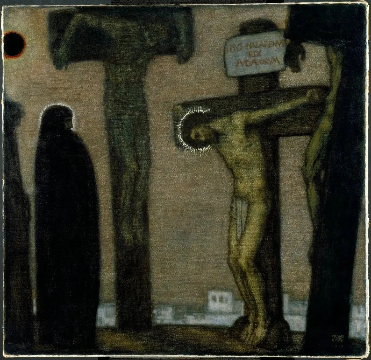 Golgotha - Franz Von Stuck image 1 reproduction artisanale de tableau