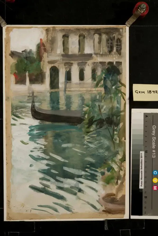 Gondole devant le Palazzo Barbaro - Anders Zorn image 1 tableau peint à l’huile sur toile