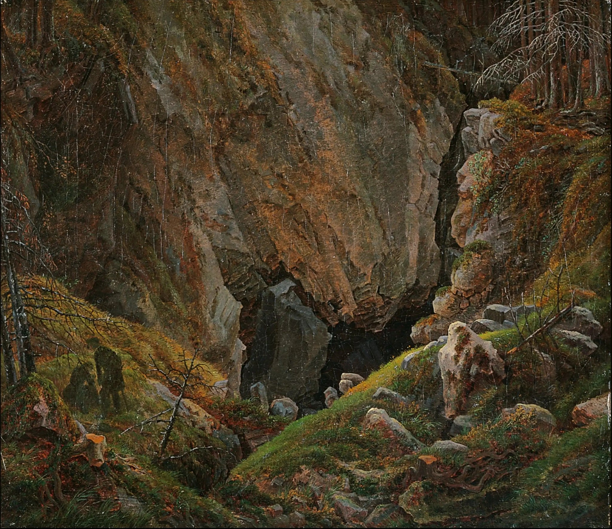Gorge dans le Hartz - Caspar David Friedrich image 1 reproduction d’œuvre d’art à l’huile
