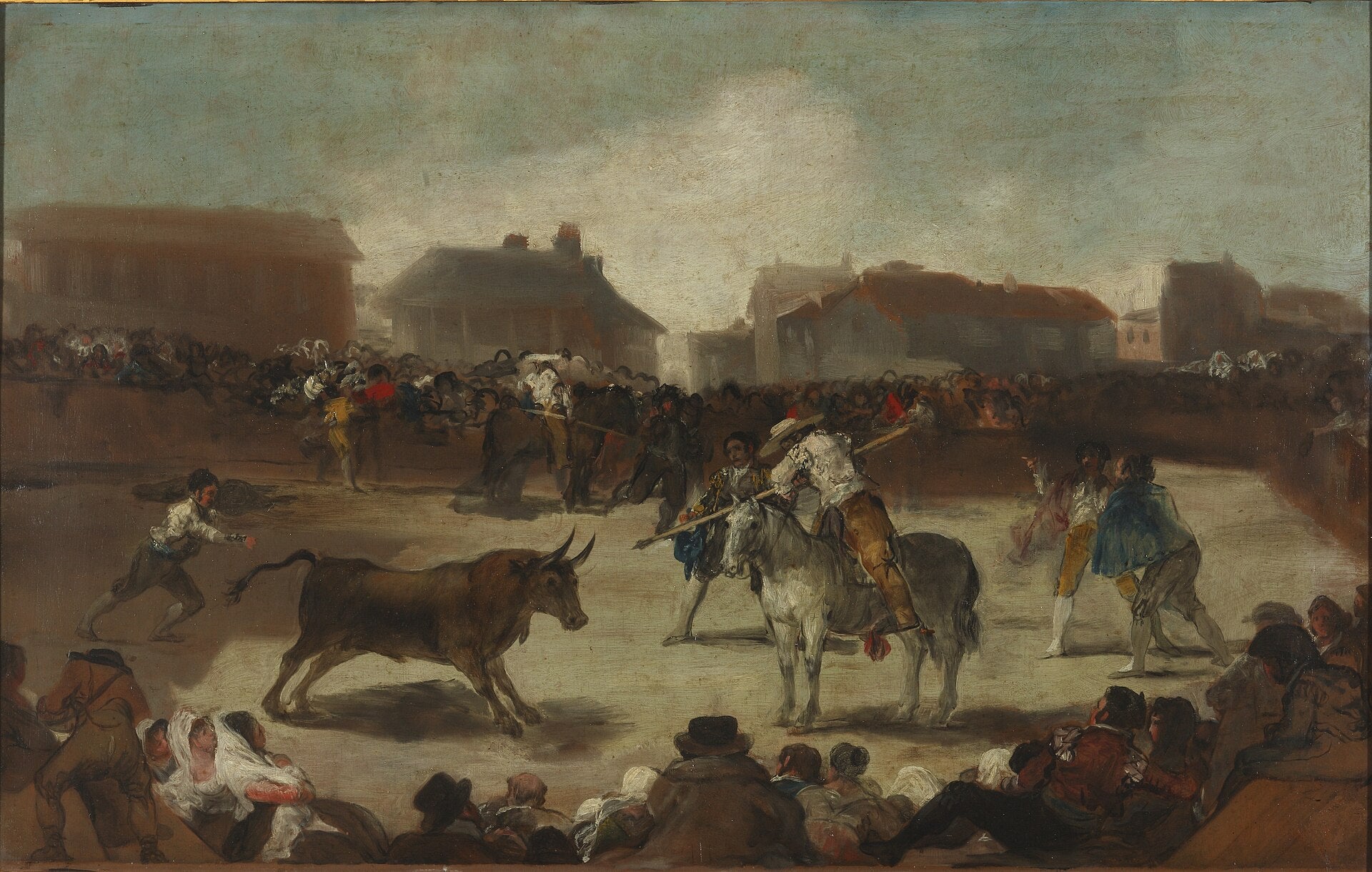 Corrida dans un village - Francisco de Goya